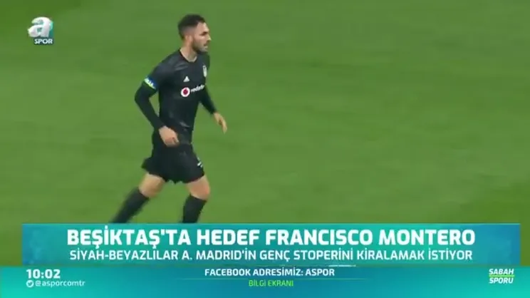 Beşiktaş'ın gündemindeki stoper Francisco Montero