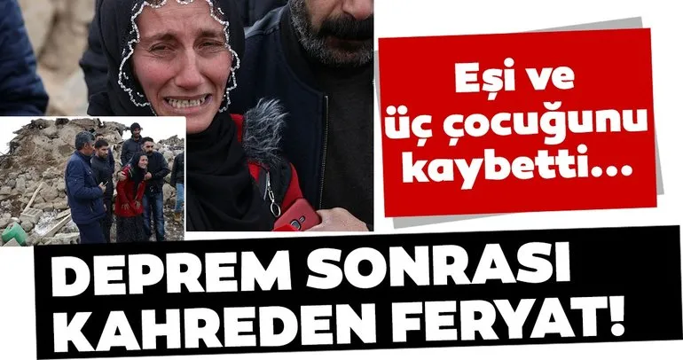 SON DAKiKA: Van depremi sonrası kahreden feryat! Eşi ve 3 çocuğunu kaybetti