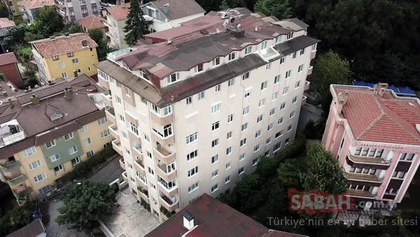 Sarıyer'de kolonları patlayan 9 katlı bina tahliye edildi