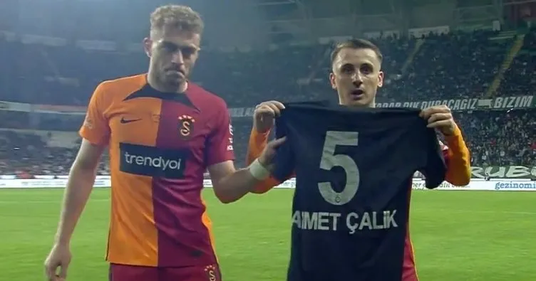 Galatasaray Ahmet Çalık’ı unutmadı! Kerem attığı golden sonra formasını açtı...