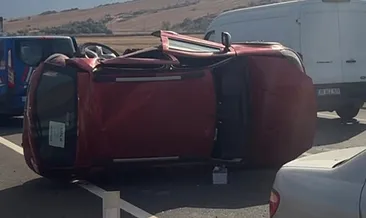 Tekirdağ'da iki otomobil çarpıştı: 4 yaralı #tekirdag