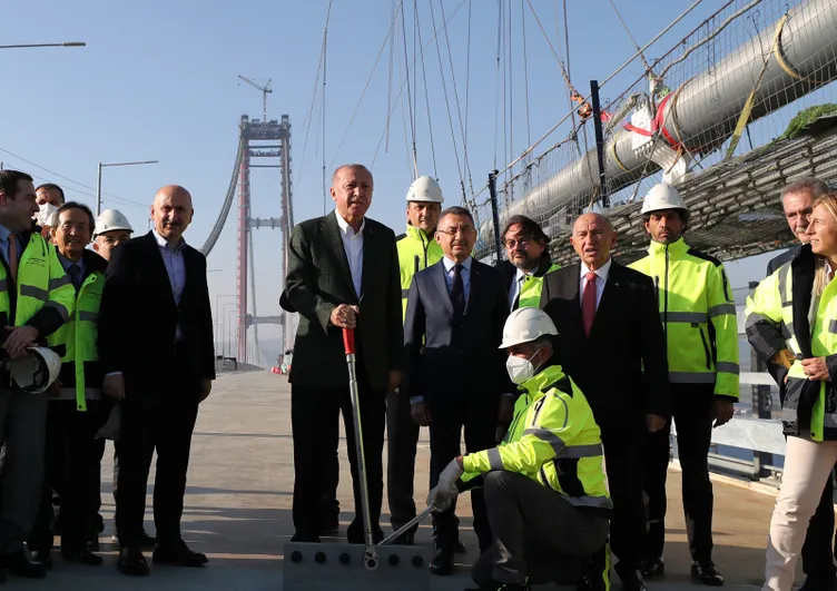 Son dakika | Açılışına 10 gün kala Çanakkale Köprüsü'nde muhteşem detay! Denizin altında...