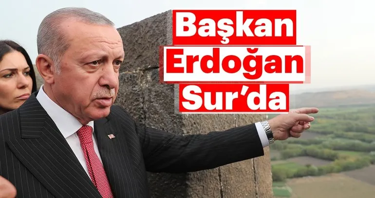 Başkan Recep Tayyip Erdoğan Diyarbakır Sur'da incelemelerde bulundu