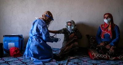 Dağ köyünde aşı operasyonu