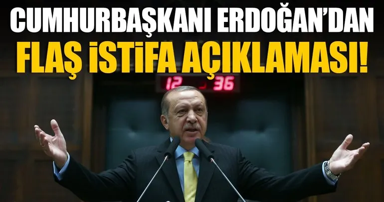 Son Dakika! Cumhurbaşkanı Erdoğan: İstifa davada sorun olarak görülmemeli