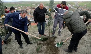 Şehitler için Kepez’e fidan dikildi