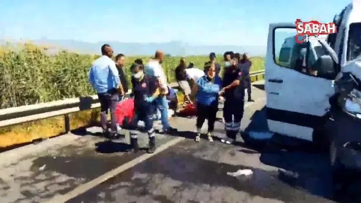 Aydın Söke'de feci kaza: 10 yaralı | Video