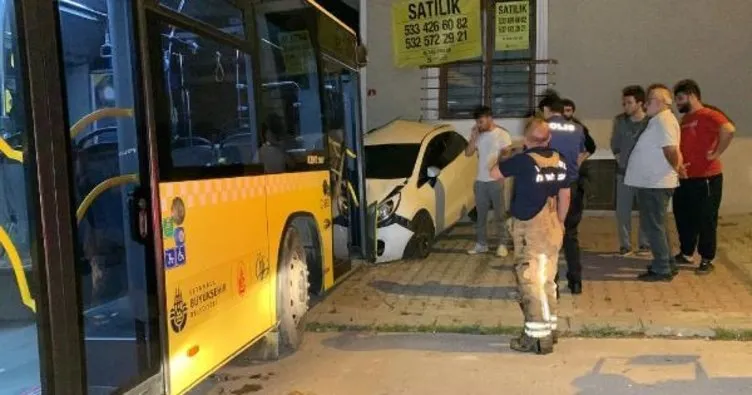 Sancaktepe’de yıkama görevlisi otobüsün direksiyonuna geçti, facianın eşiğinden dönüldü:1 yaralı