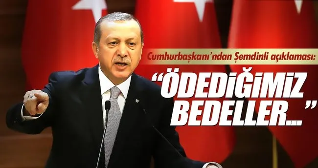 Erdoğan’dan Şemdinli açıklaması
