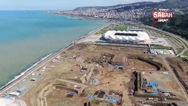 Deniz dolgusuna inşa edilecek Trabzon Şehir Hastanesi için 400 fore kazık çakılacak | Video
