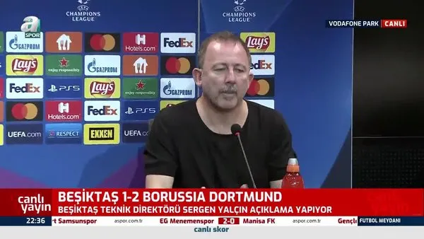Borussia Dortmund maçı sonrası Sergen Yalçın: Takımın temposundan gayet memnunum