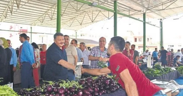 Başkan Boydak pazarı ziyaret etti