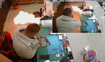 Bayburt’ta korkutan patlama! Şişen batarya saniyeler içinde alev topuna döndü: O anlar kameraya yansıdı #bayburt