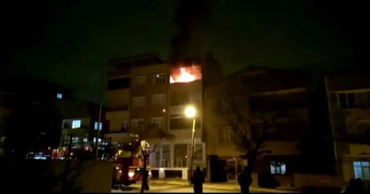 Tuzla’da apartman dairesi alev alev yandı