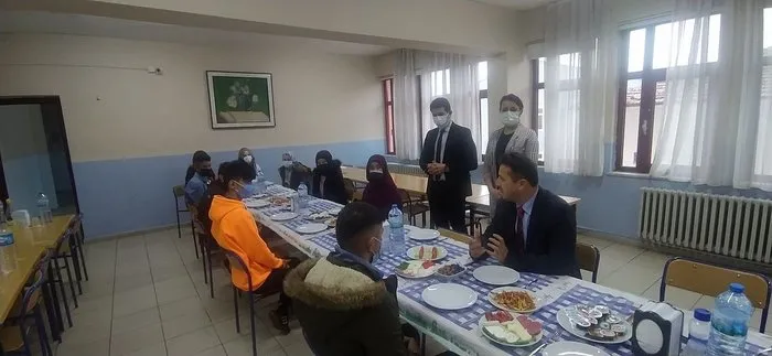 Daday’da imam hatip lisesi öğrencileri kahvaltıda buluştu