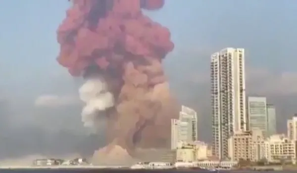Lübnan'ın başkenti Beyrut'ta patlama
