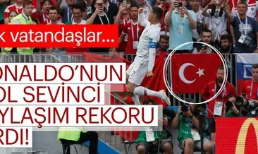 Ronaldo’nun gol sevincinde Türk Bayrağı dikkat çekti