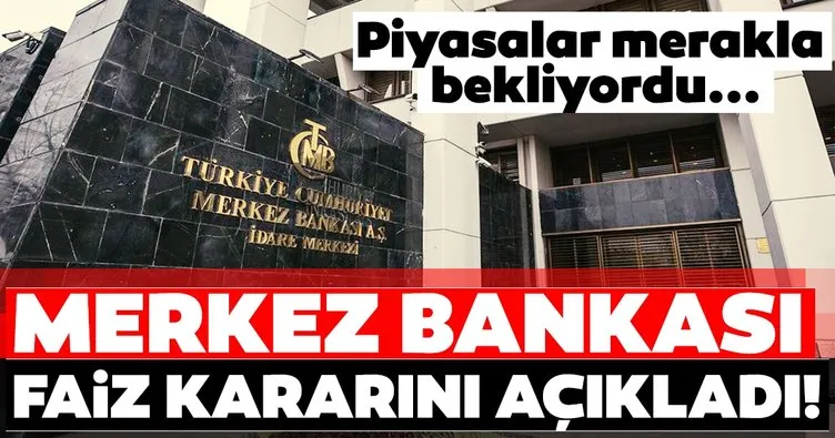 Son dakika haberi | Merkez Bankası faiz kararını açıkladı