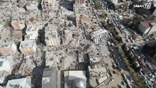 Depremin yıktığı Adıyaman Gölbaşı'nı SABAH TV görüntüledi | Video