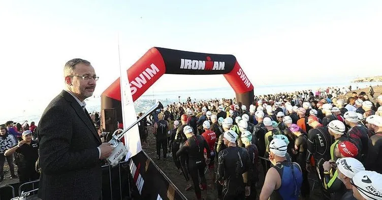 Gençlik ve Spor Bakanı Mehmet Muharrem Kasapoğlu, Ironman Triatlonu’nun startını verdi