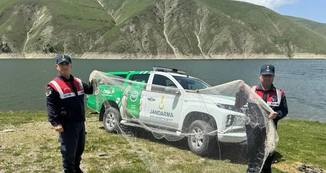 Serpme ağı ile balık tutanlara cezai işlem