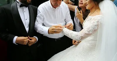 Cumhurbaşkanı Erdoğan’dan yeni evlenen çifte hediye