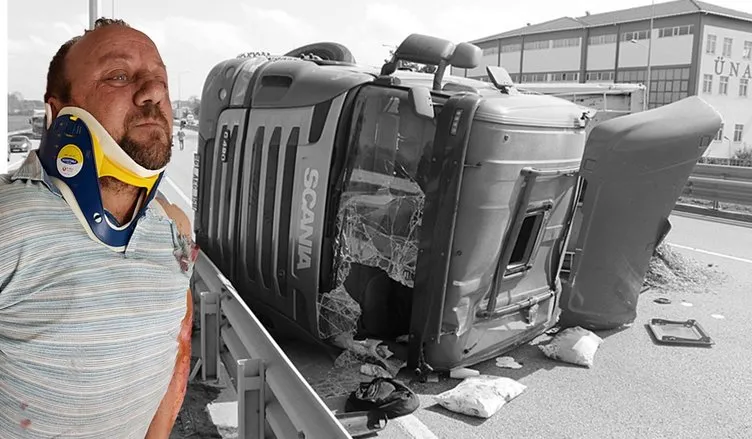 Akıllara durgunluk veren kaza: Seyir halindeyken arı soktu, kontrolünü kaybedip devrildi!