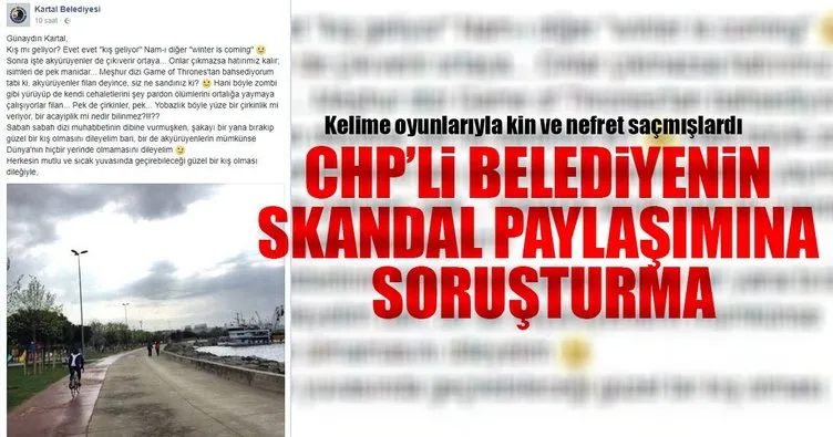 Son Dakika Haberi: CHP’li belediyenin skandal paylaşımına soruşturma!