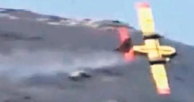 Yunan uçağı düştü