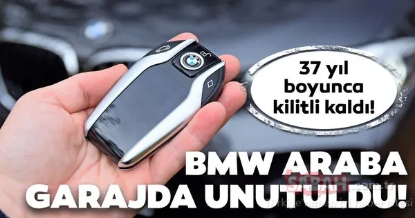 BMW araba garajda unutuldu! 37 sene boyunca garajda kilitli kaldı! Bu BMW'den sadece 453 adet üretilmişti
