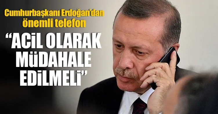 Cumhurbaşkanı Erdoğan’dan Myanmar telefonu