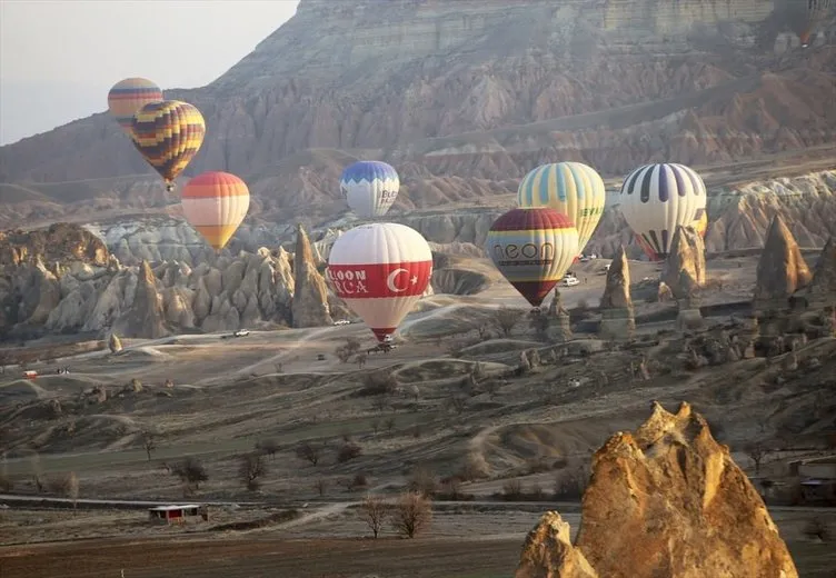 Kapadokya’yı 329 bin turist kuş bakışı izledi