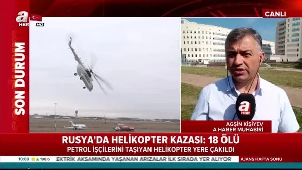 Rusya'da helikopter düştü:18 ölü
