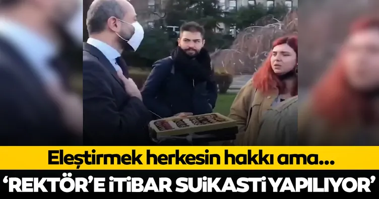 ‘Rektöre itibar suikastı yapılıyor’