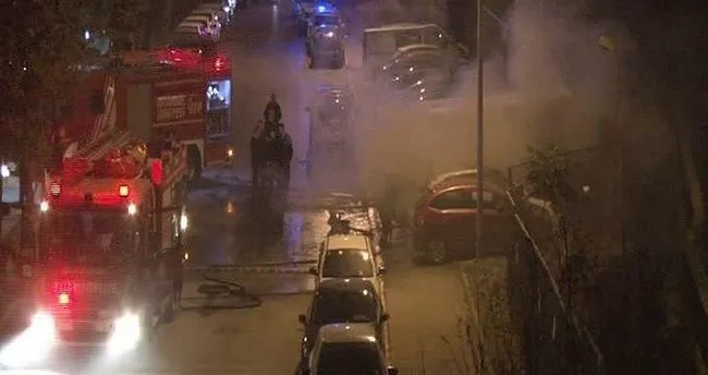 Bakırköy’de araç yangını