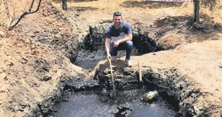 Su beklerken petrol fışkırdı