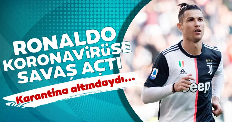 Ronaldo koronavirüse karşı savaş açtı!