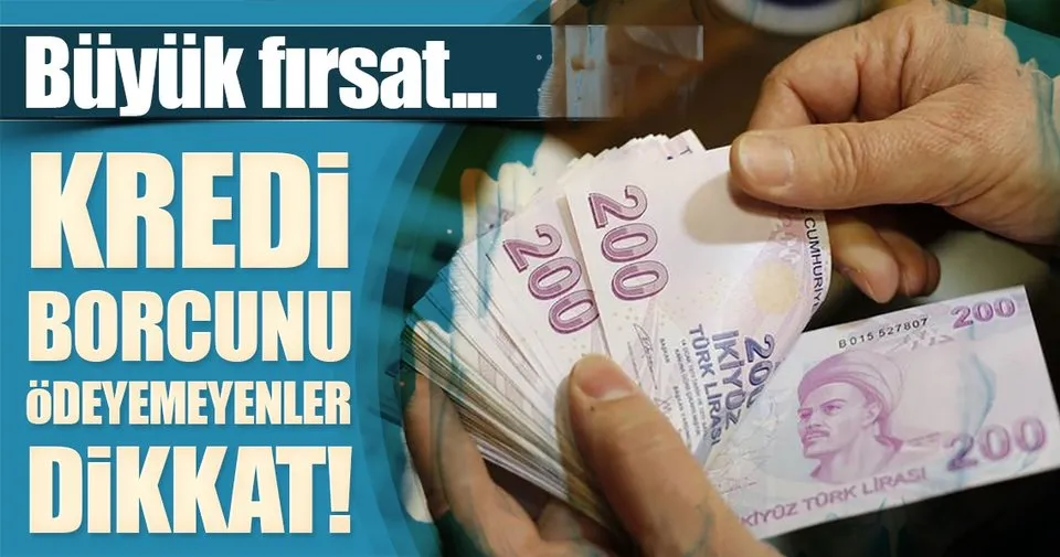 banka kredi borcu olanlar dikkat