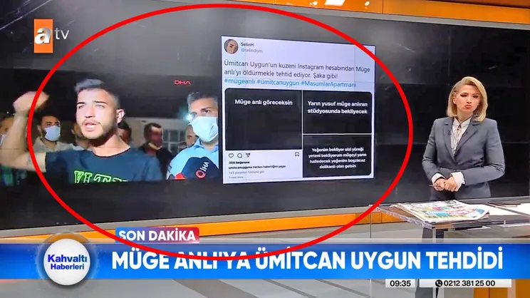 Aleyna Çakır'ın ölümü olayının baş şüphelisi Ümitcan Uygun'un abisinden Müge Anlı'ya ölüm tehditi | Video