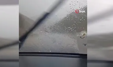 Tunceli’de dolu yağışı etkili oldu: Sürücüler zor anlar yaşadı