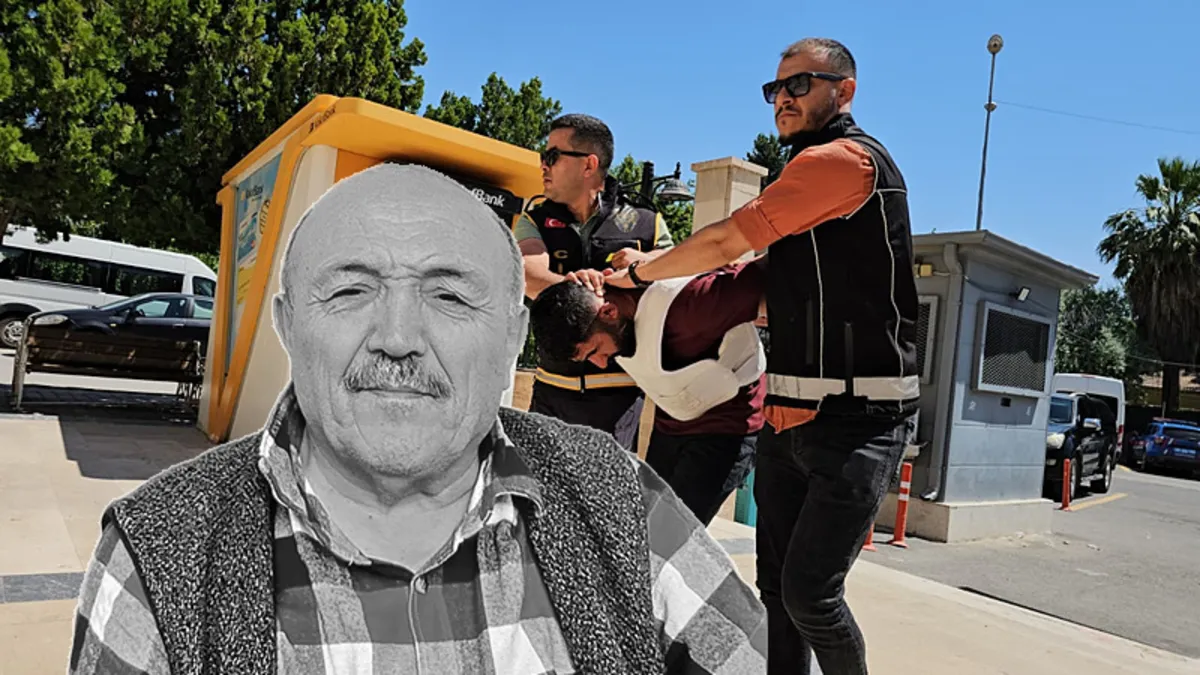 Şanlıurfa'da cinayet soruşturması kapsamında gözaltına alınan zanlının emniyet müdürlüğünden çıkarılışı