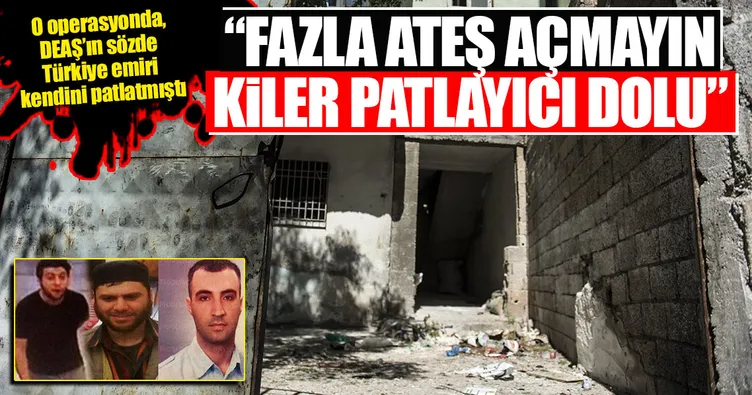 Fazla ateş açmayın kiler patlayıcı dolu