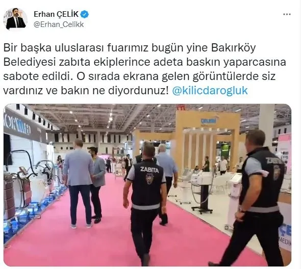 Son dakika: Fuar basan CHP'li Bakırköy Belediyesi zabıtasına büyük şok!