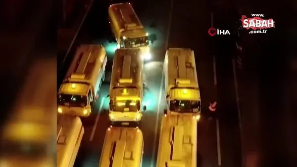 Korona virüsüne karşı sokaklara kamyonlarla dezenfektan sıktılar | Video