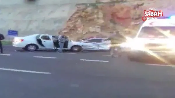 Şanlıurfa'da 5 kişinin yaralandığı kaza güvenlik kamerasında!