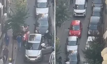 İstanbul- Şişli'de yol verme kavgası: Bir kişi silah çekti! #istanbul
