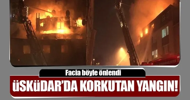 Son dakika: Üsküdar’da 4 katlı binada yangın