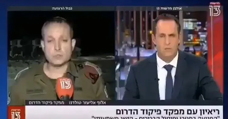 İsrailli komutanın zor anları kamerada! Ordusunun başarısından bahsederken…