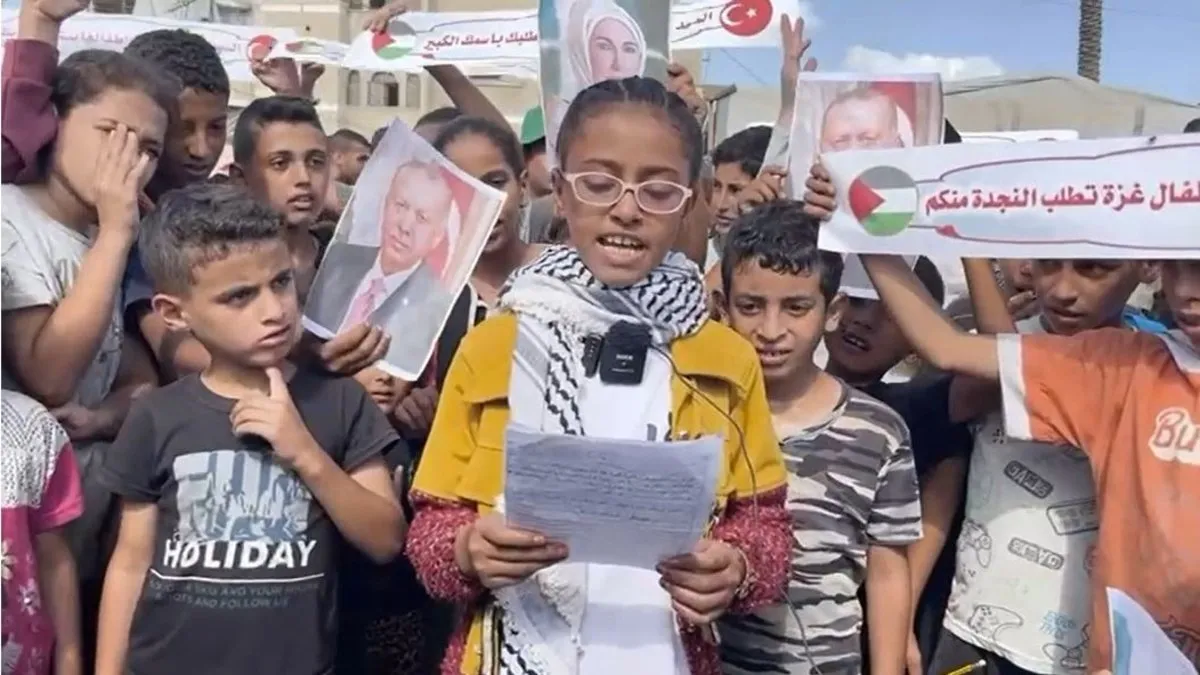 Gazzeli çocuklardan Başkan Erdoğan’a çağrı: Soykırımı durdurun! Yürek burkan mesaj vicdanları sızlattı