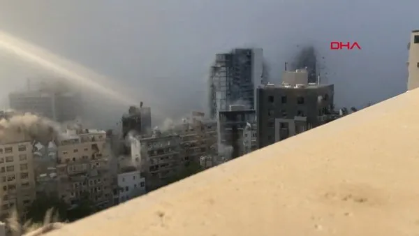 Son Dakika | Lübnan'nın başkenti Beyrut'taki dev patlamanın en net görüntüleri ortaya çıktı | Video